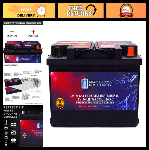 12v 70ah agm car battery - car,