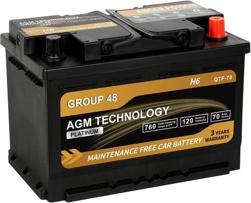 Platinum agm car battery - car,