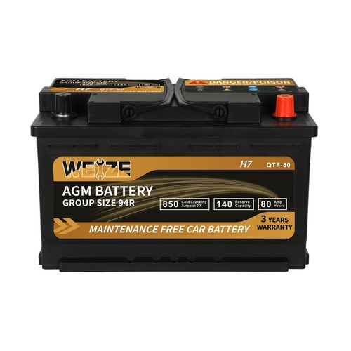 Weize platinum agm battery - agm, bci