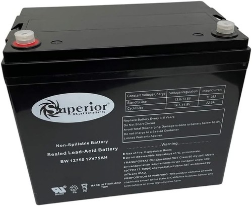 Agm superior volt - volt, 75.0