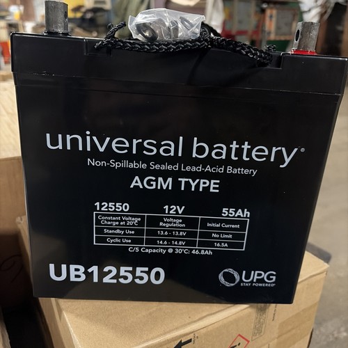 Ub12550 agm battery upg - ub12550,