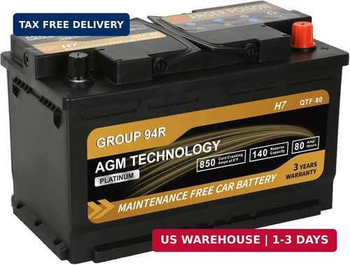 Platinum agm car battery group - car,