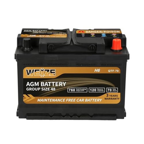 Weize platinum agm battery - agm, bci